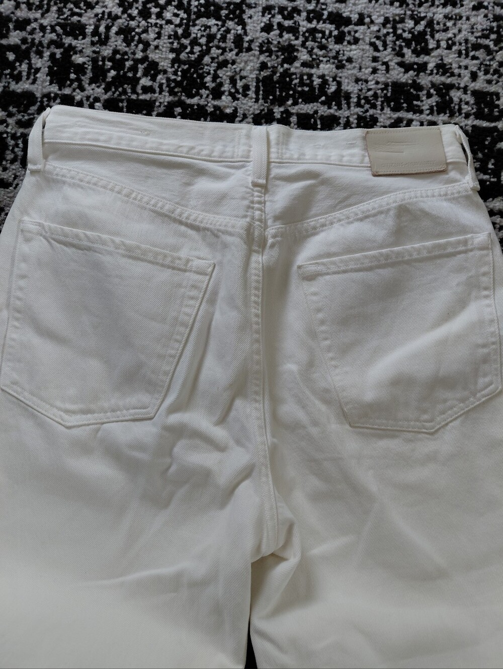 Citizens of Humanity Ayla Baggy Jeans 27 Crescent White Premium Vintage Wide Leg - Picture 14 of 16